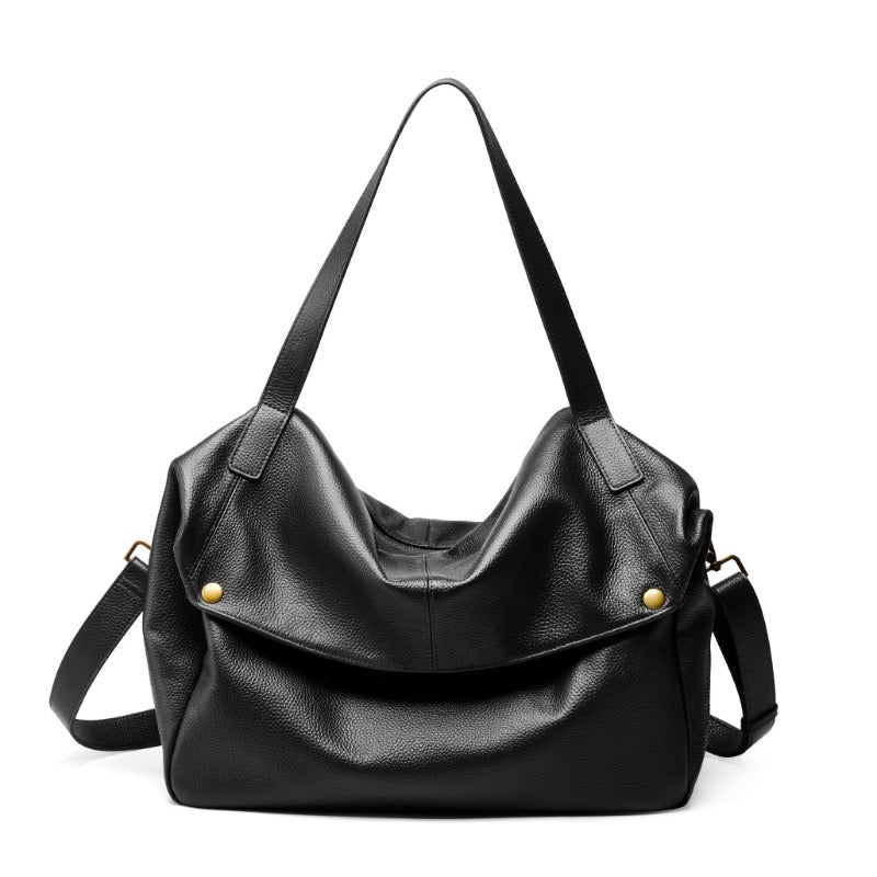 Bloomsbury Soft Tote – Leather – Black