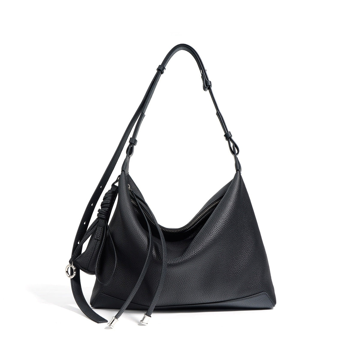 Highgate Dumpling Bag – Leather – Black