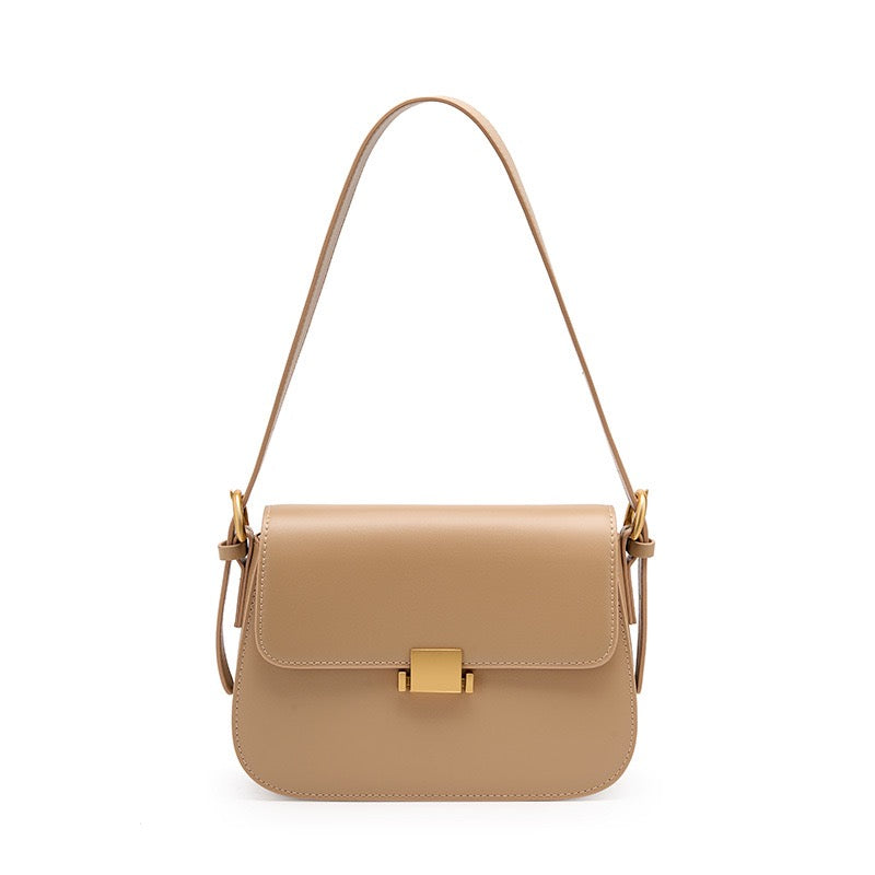 Barnes Flap Crossbody – Leather – Beige