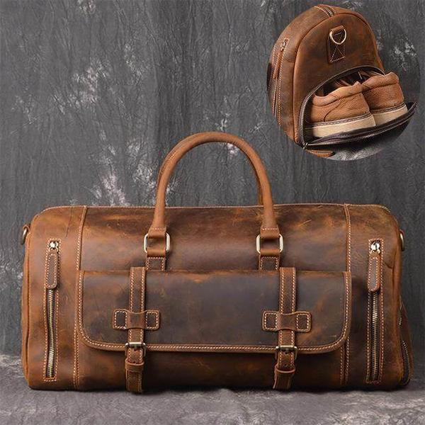 Juniper Leather Duffel Bag for Men