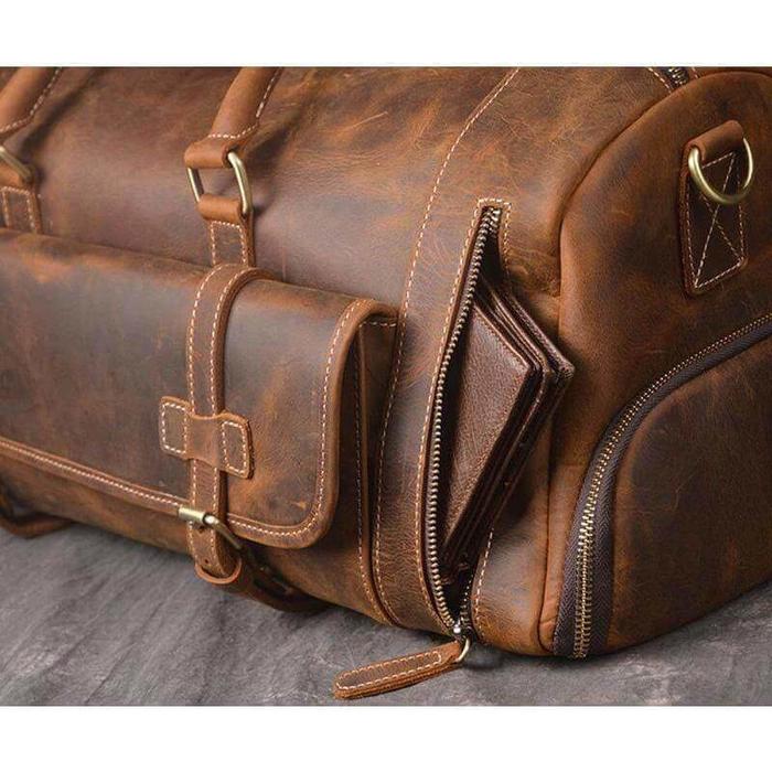 Juniper Leather Duffel Bag for Men