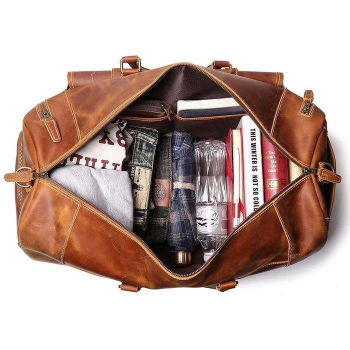Juniper Leather Duffel Bag for Men