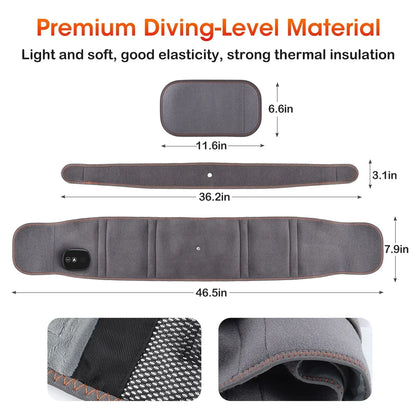 Heated Back Brace with Vibration Massage – Cordless