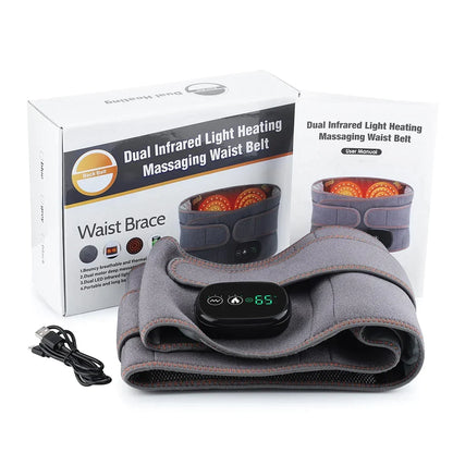 Heated Back Brace with Vibration Massage – Cordless