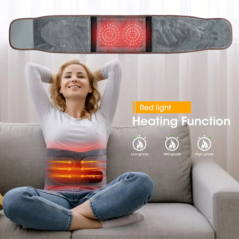 Heated Back Brace with Vibration Massage – Cordless
