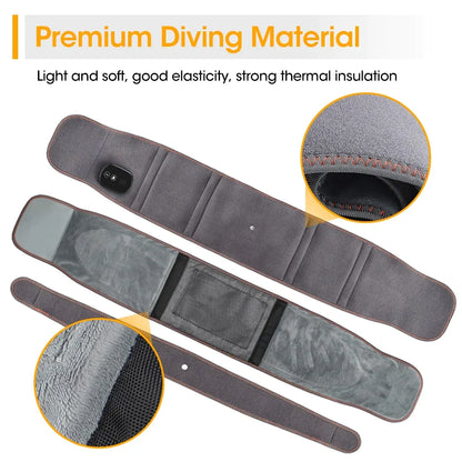 Heated Back Brace with Vibration Massage – Cordless