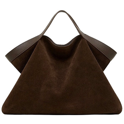 Belsize Suede Tote – Coffee