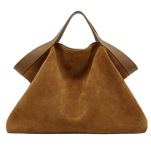 Belsize Suede Tote – Brown