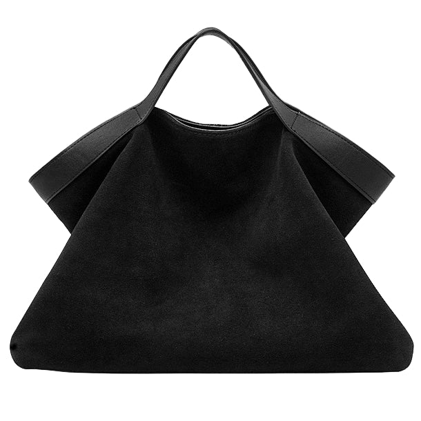 Belsize Suede Tote – Black
