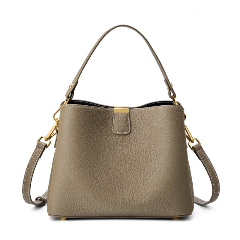 Holland Park Bucket Bag – Leather – Taupe