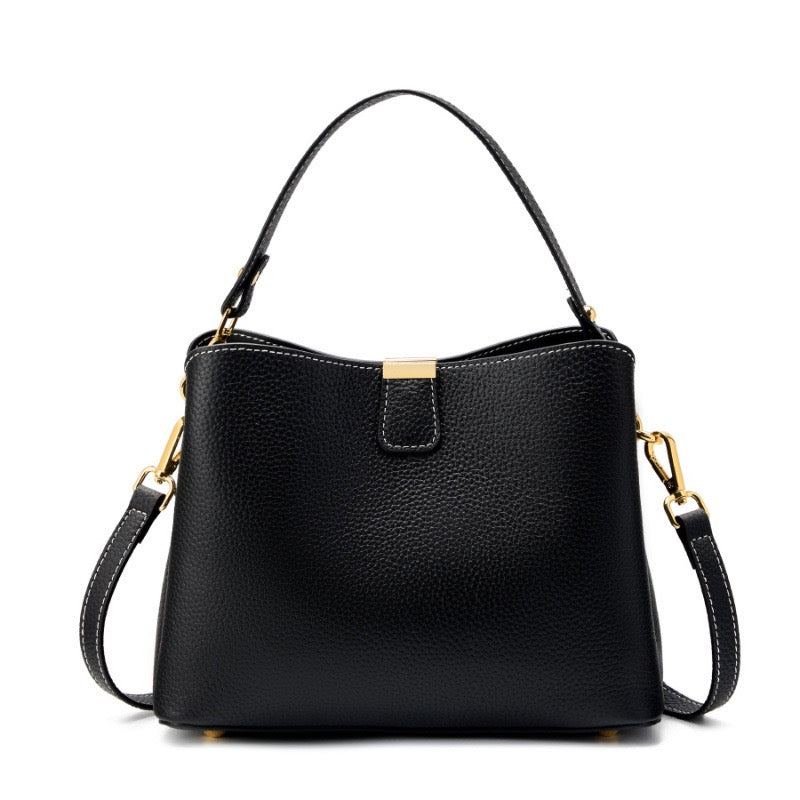 Holland Park Bucket Bag – Leather – Black