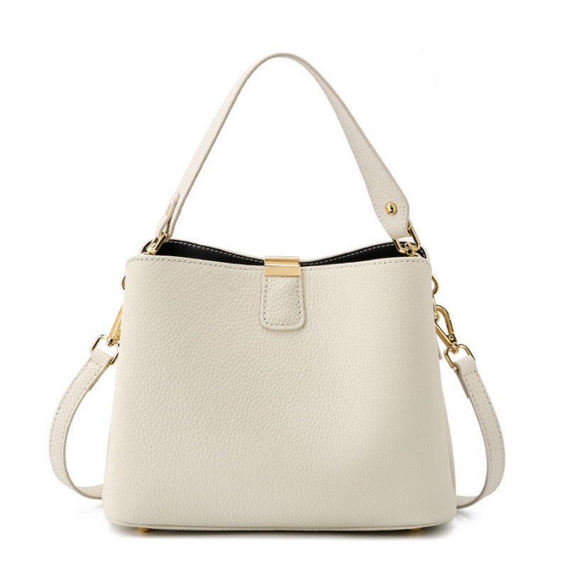 Holland Park Bucket Bag – Leather – Creamy White