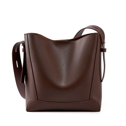 Greenwich Bucket Bag – Leather – Coffee