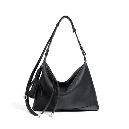 Highgate Dumpling Bag – Leather – Black