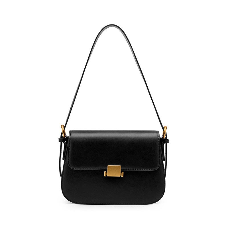 Barnes Flap Crossbody – Leather – Black