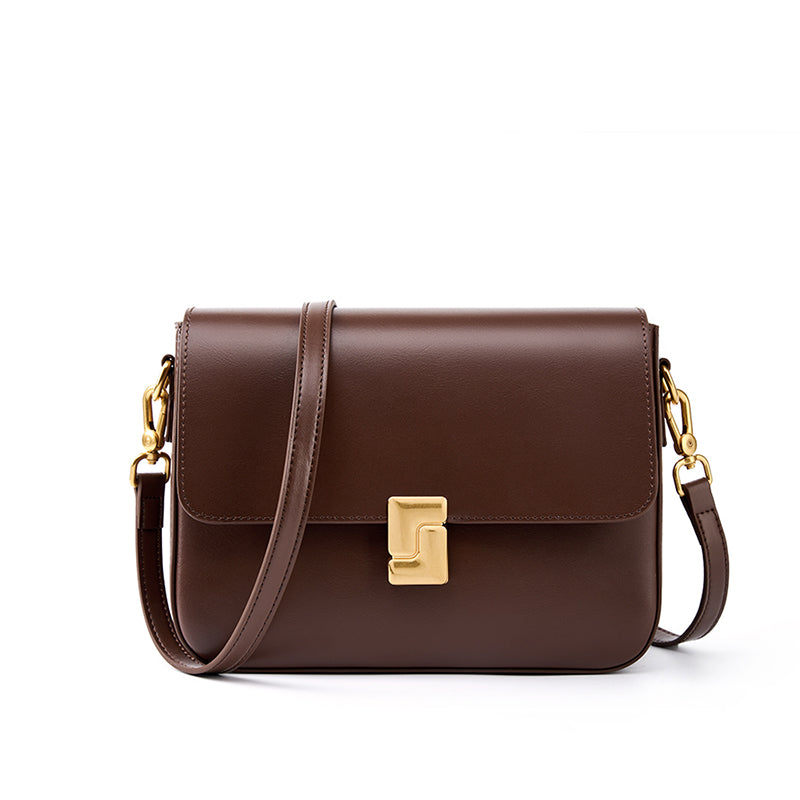 Covent Garden Box Bag – Leather – Coffee