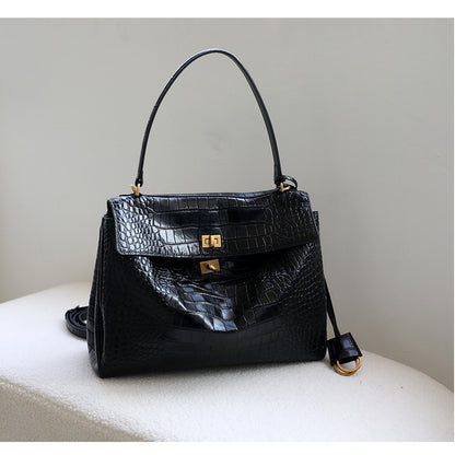 Stella croc-print bag, detail