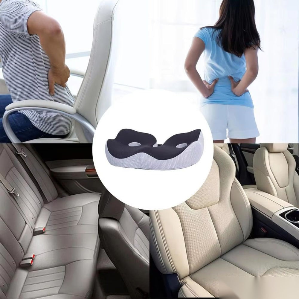 Seat Cushion for Office Chair – Memory Foam Sit Bone Cushion with Cooling Mesh