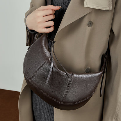 Maya half-moon bag, worn