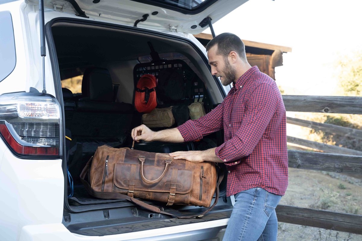 Juniper Leather Duffel Bag for Men