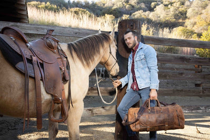 Juniper Leather Duffel Bag for Men