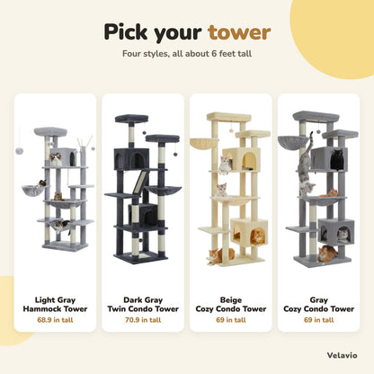 Four cat tree styles
