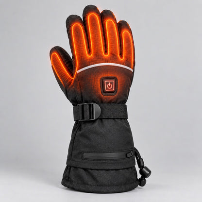 Heating across the back of the hand and all five fingers