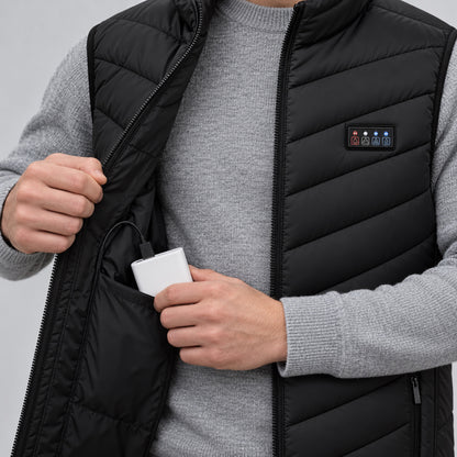USB power bank going into the inside pocket
